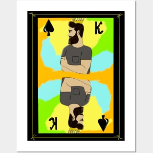 Color playing card King Posters and Art